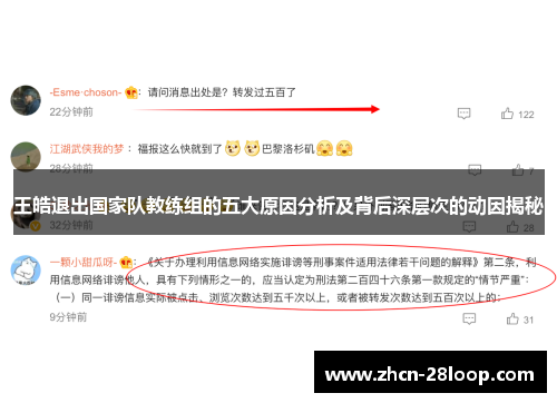 王皓退出国家队教练组的五大原因分析及背后深层次的动因揭秘